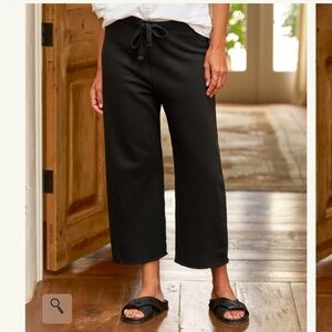 FRANK and EILEEN Catherine Sweatpant Favorite Pant Black Triple Fleece Sz L NEW